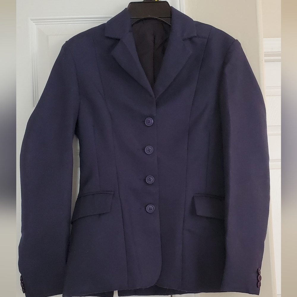 Tuffrider Navy Equestrian Show Coat Size 2